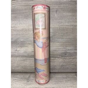NEW Vintage Laura Ashley Home Ballet Multi Rose Wall Paper Border Roll (D2)